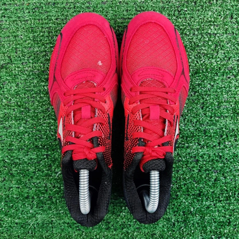 Health Track Spikes Kids Size 5 Red Black Promax H2204 Athletic Racing Shoes